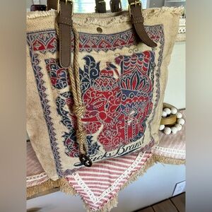 New Lucky 🍀 brand burlap tote